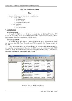 Giáo trình Java Server Pages - Phạm Hữu Khang