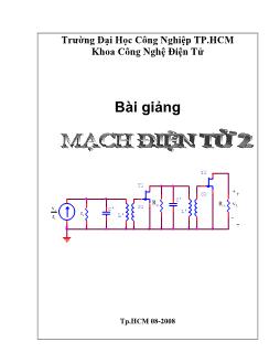 Giáo trình Mạch điện tử 2