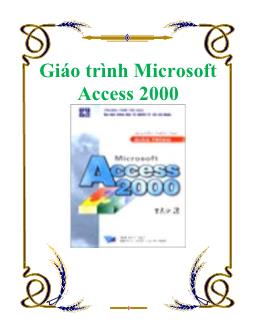 Giáo trình Microsoft Access 2000 - Nguyễn Sơn Hải
