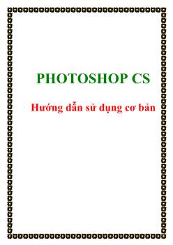 Giáo trình Photoshop CS - Hướng dẫn sử dụng cơ bản