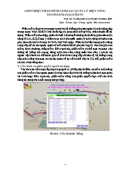 Giới thiệu phần mềm giám sát quản lý điện năng Epower Management
