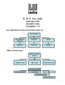 Hướng dẫn sử dụng phần mềm Lectra