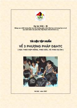 Tài liệu tập huấn về 3 phương pháp DHTC