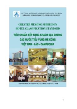 Tiêu chuẩn xếp hạng khách sạn chung các nước tiểu vùng Mê Kông Việt Nam - Lào - Campuchia