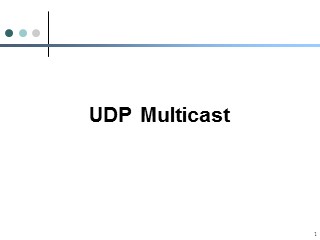Bài giảng Lập trình mạng với Java - Chương 8: UDP Multicast