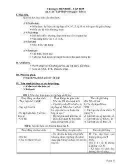 Giáo án Toán Lớp 10 - Bài 4: Các tập hợp số