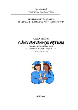 Giáo trình Giảng văn văn học Việt Nam (Phần 1)
