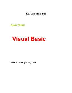 Giáo trình Visual Basic (Phần 1)