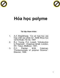 Tài liệu Hóa học polyme