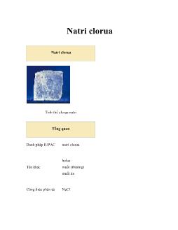 Tài liệu Natri clorua