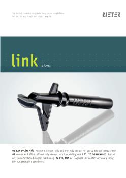 Tạp chí dành cho khách hàng của hệ thống kéo sợi xơ ngắn Rieter - Link no 62