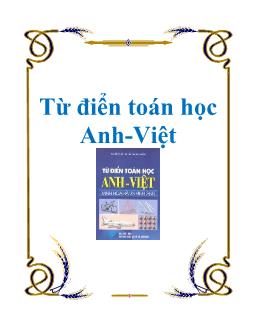 Từ điển toán học Anh-Việt (Bản đẹp)
