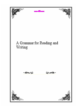 A grammar for reading and writing