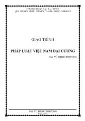 Giáo trình Pháp luật Việt Nam đại cương - Vũ Bích Hường