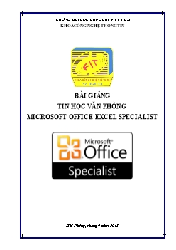 Giáo trình Tin học văn phòng Microsoft Office Excel Specialist