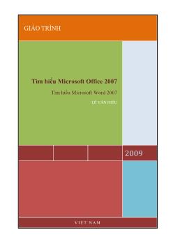 Tìm hiểu Microsoft Office 2007