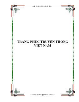 Giáo trình Trang phục truyền thống Việt Nam