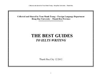 The best guides to Ielts writing