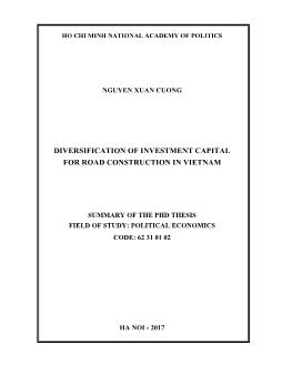 Diversification of investment capital for road construction in Vietnam