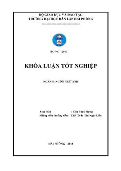 Khóa luận A study on common hand gestures used by vietnamese and american