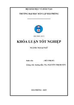 Khóa luận Effective methods for further reading improvement of first year english majors at hai phong private university