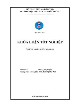 Khóa luận Improve speaking skill of first - Year english majors at haiphong management and technology university by shadowing method