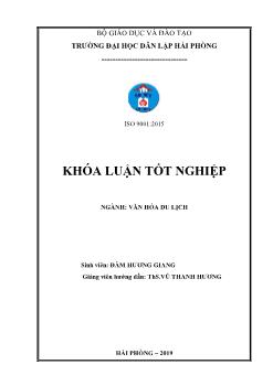 Khóa luận Tìm hiểu khả năng khai thác và phát triển một số tuyến du lịch phục vụ du lịch trekking tại Sa Pa