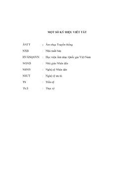 Luận văn Giảng dạy các tác phẩm đàn Tranh của nhạc sỹ Xuân Khải tại Học Viện Âm nhạc Quốc gia Việt Nam