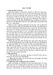 Tóm tắt Luận án Nghiên cứu xác định đột biến và lập bản đồ đột biến gen dystrophin trên bệnh nhân loạn dưỡng cơ duchenne Việt Nam