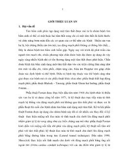 Tóm tắt Luận văn Nghiên cứu ứng dụng phẫu thuật fontan với ống nối ngoài tim điều trị tim bẩm sinh dạng một tâm thất tại trung tâm tim mạch - Bệnh viện E