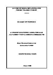 A study of competency model for sales managers in Vietnamese commercial banks