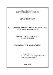 Data classification by fuzzy decision tree base on hedge algebra