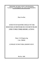 Effects of masonry infills on the responses of reinforced concrete frame structures under seismic actions