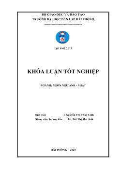 Khóa luận A study on english idioms related to hands