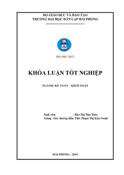 Khóa luận Hoàn thiện công tác lập và phân tích Báo cáo tình hình tài chính tại công ty tnhh thương mại Hà Vương