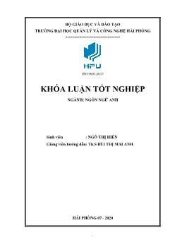 Khóa luận How to increase students’ participation in communicative activities in large classes by using group work and questioning technique in hai an high school, Hai Phong
