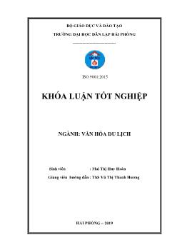 Khóa luận Khai thác văn hóa tộc người cơ tu ở tỉnh Quảng Nam để phục hoạt động du lịch