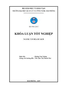 Khóa luận Tiềm năng phát triển du lịch văn hóa tâm linh tại một số nhà thờ công giáo huyện Xuân Trường, Nam Định