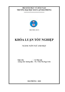 Khóa luận Tìm hiểu văn hóa chào hỏi của Việt Nam và Nhật Bản