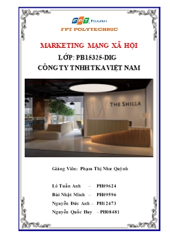 Marketing mạng xã hội ở công ty TNHH TKA Việt Nam