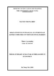 Misstatements in financial statements of listed companies on Vietnam stock market