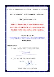 Neural network in the wheelchair control system for severe disabilied people using eeg signal and camera