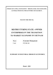 Restructuring state - Owned enterprises in the transition to market economy in Vietnam