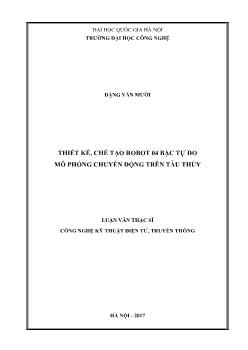 Thiết kế, chế tạo robot 04 bậc tự do mô phỏng chuyển động trên tàu thủy