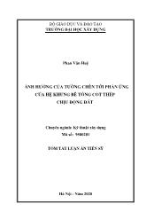 Tóm tắt Luận án Ảnh hưởng của tường chèn tới phản ứng của hệ khung bê tông cốt thép chịu động đất