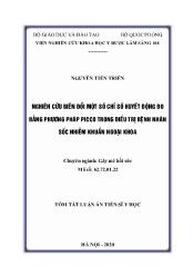 Tóm tắt Luận văn Nghiên cứu biến đổi một số chỉ số huyết động đo bằng phương pháp picco trong điều trị bệnh nhân sốc nhiễm khuẩn ngoại khoa