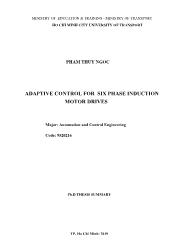 Adaptive control for six phase induction motor drives