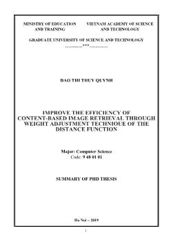 Improve the efficiency of content-Based image retrieval through weight adjustment technique of the distance function