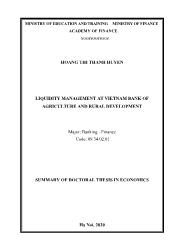 Liquidity management at Vietnam bank of agriculture and rural development