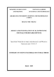 Luận văn Design and investigation of 1D, 2D photonic crystals for bistable devices